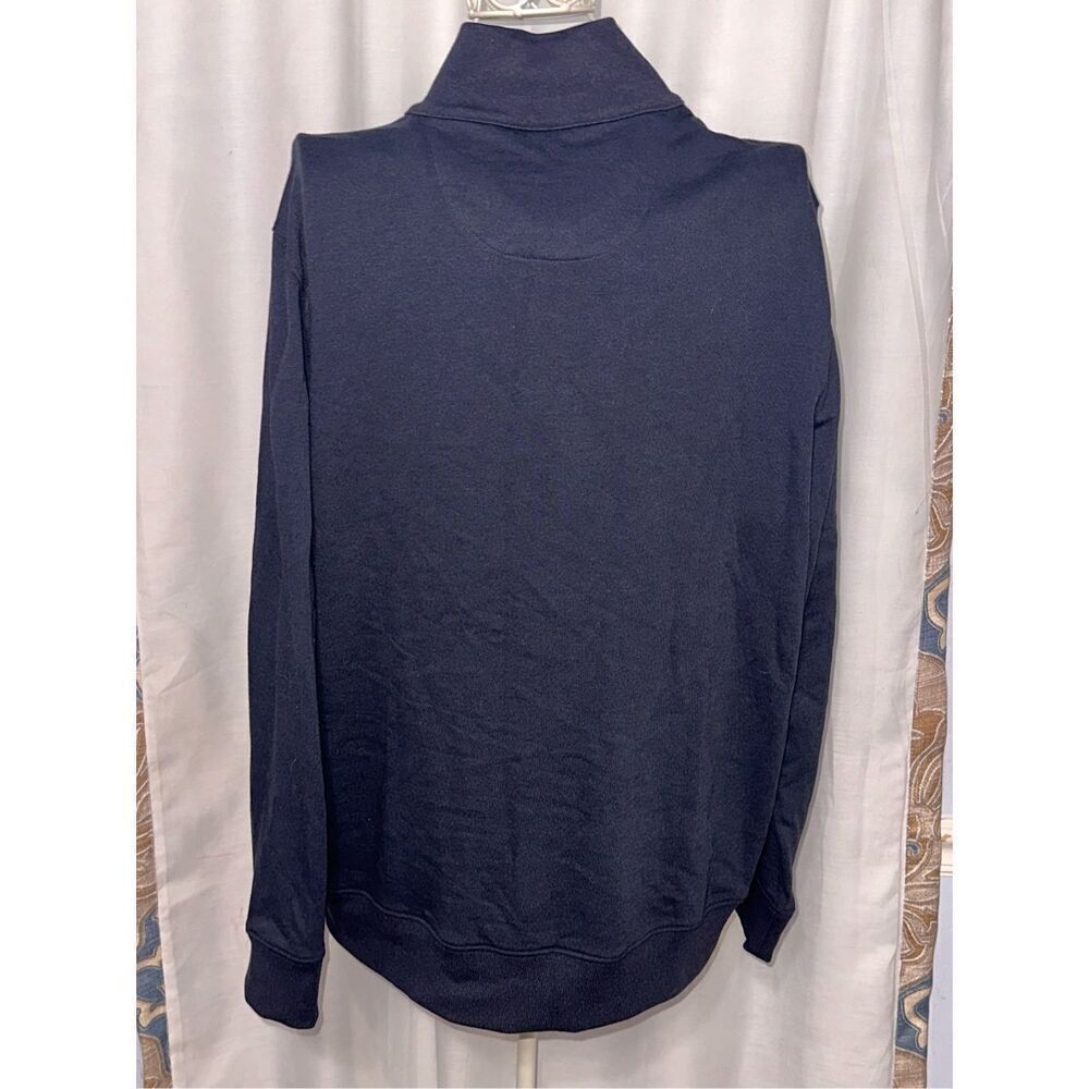 Nice Untuckit Solid Quarter Zip Pullover Sweatshi… - image 3